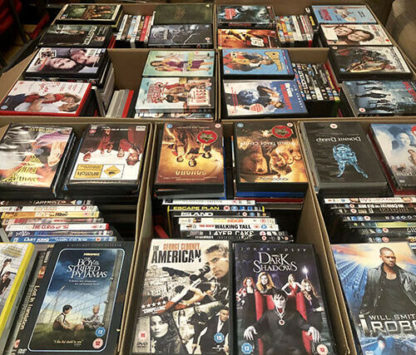 Wholesale boxes of DVD's
